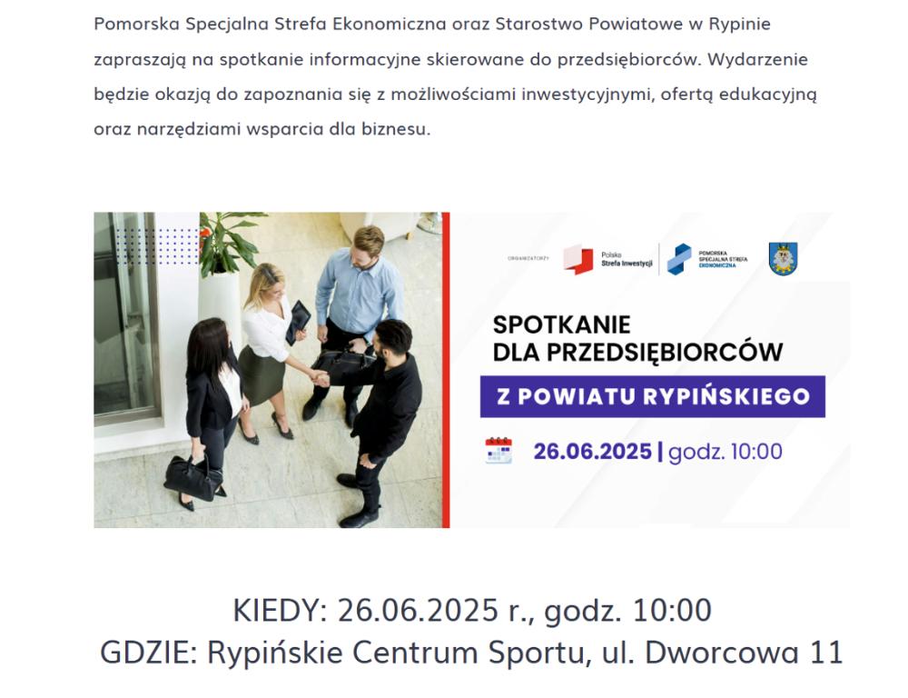 zaproszenie na spotkanie 