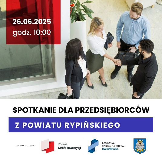 Zdjęcie artykułu Zaproszenie na spotkanie dla Przedsiębiorców z powiatu rypińskiego